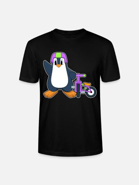 Vélo Pingouin - T-shirt bio CRAFTER Stanley Stella Unisexe - noir