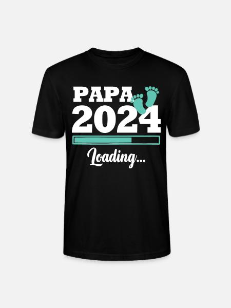 Papa 2024 loading - T-shirt bio CRAFTER Stanley Stella Unisexe - noir