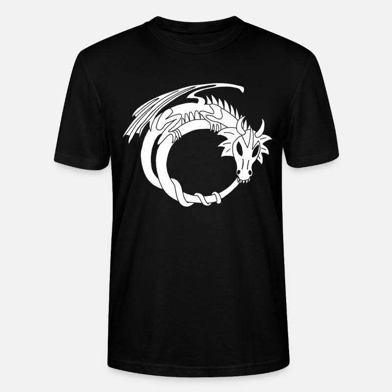 L'anneau du dragon blanc - T-shirt bio CRAFTER Stanley Stella Unisexe - noir