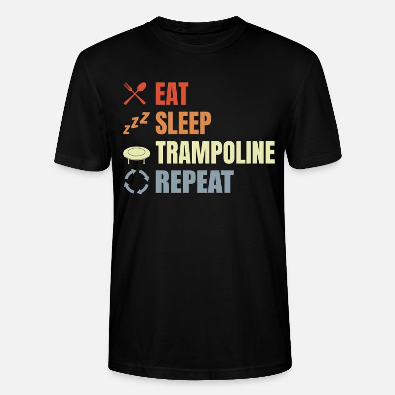 Routine de saut de trampoline - T-shirt bio CRAFTER Stanley Stella Unisexe - noir