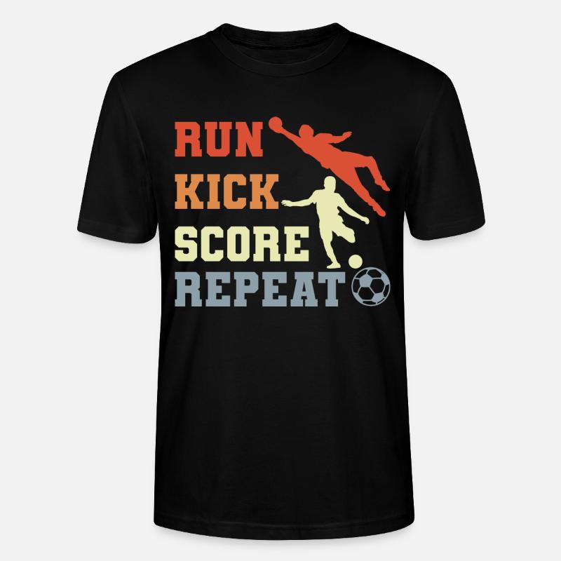 Fußballspieler Routine - Stanley/Stella Unisex Bio-T-Shirt CRAFTER - Schwarz