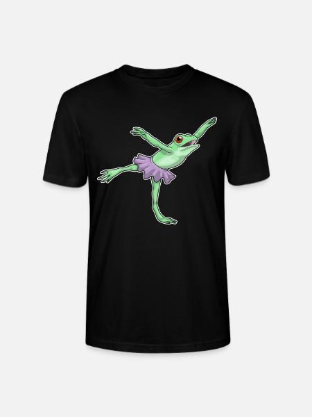 Frog Ballerina Ballet Dance - Stanley/Stella CRAFTER Unisex Organic T-Shirt - black