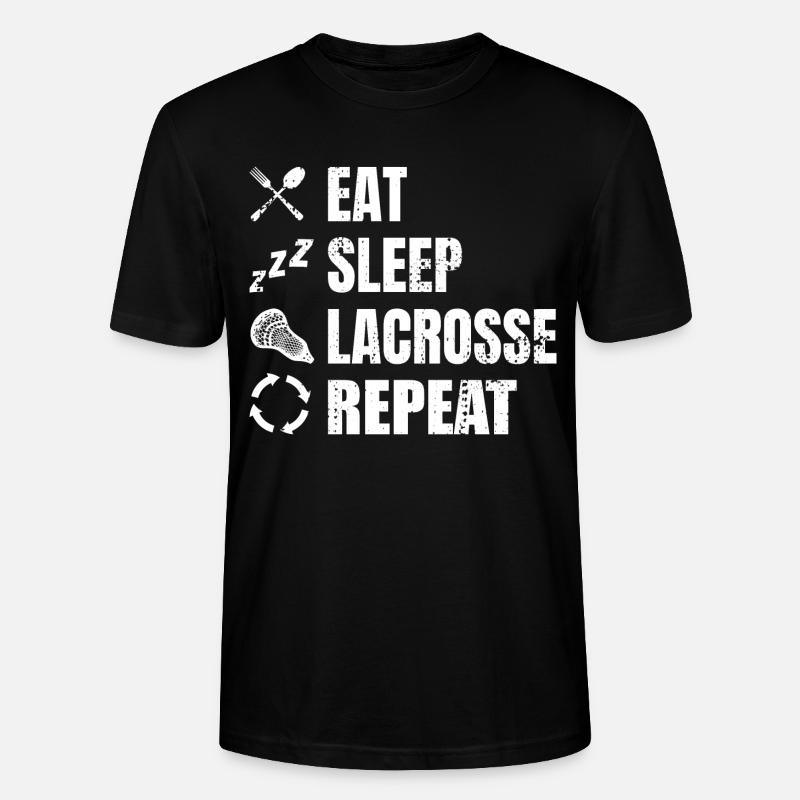 Routine du joueur de crosse - T-shirt bio CRAFTER Stanley Stella Unisexe - noir