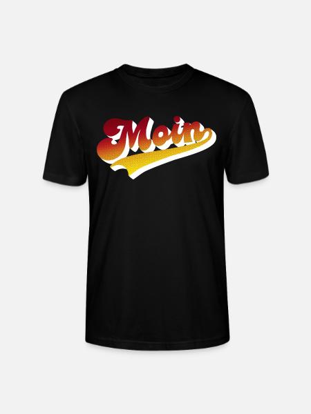 Moin Retro 70er Look - Stanley/Stella Unisex Bio-T-Shirt CRAFTER - Schwarz