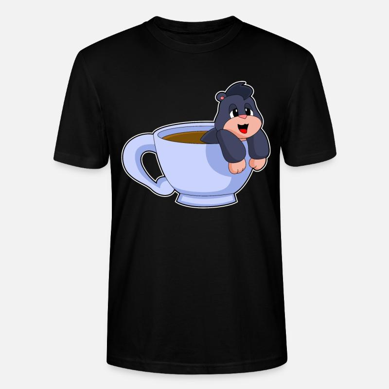 Tasse à café Mole - T-shirt bio CRAFTER Stanley Stella Unisexe - noir