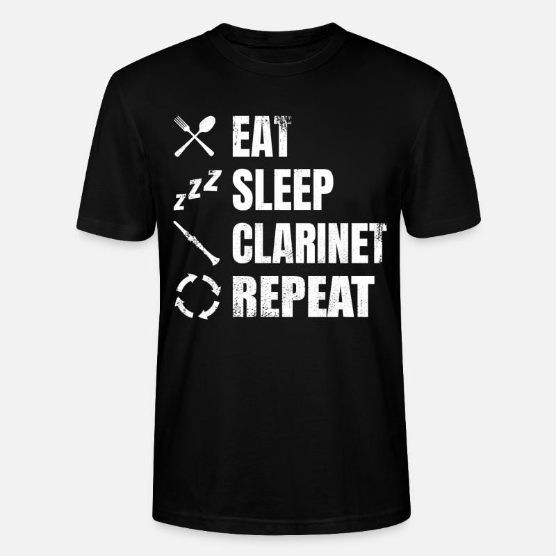 Routine clarinette - T-shirt bio CRAFTER Stanley Stella Unisexe - noir