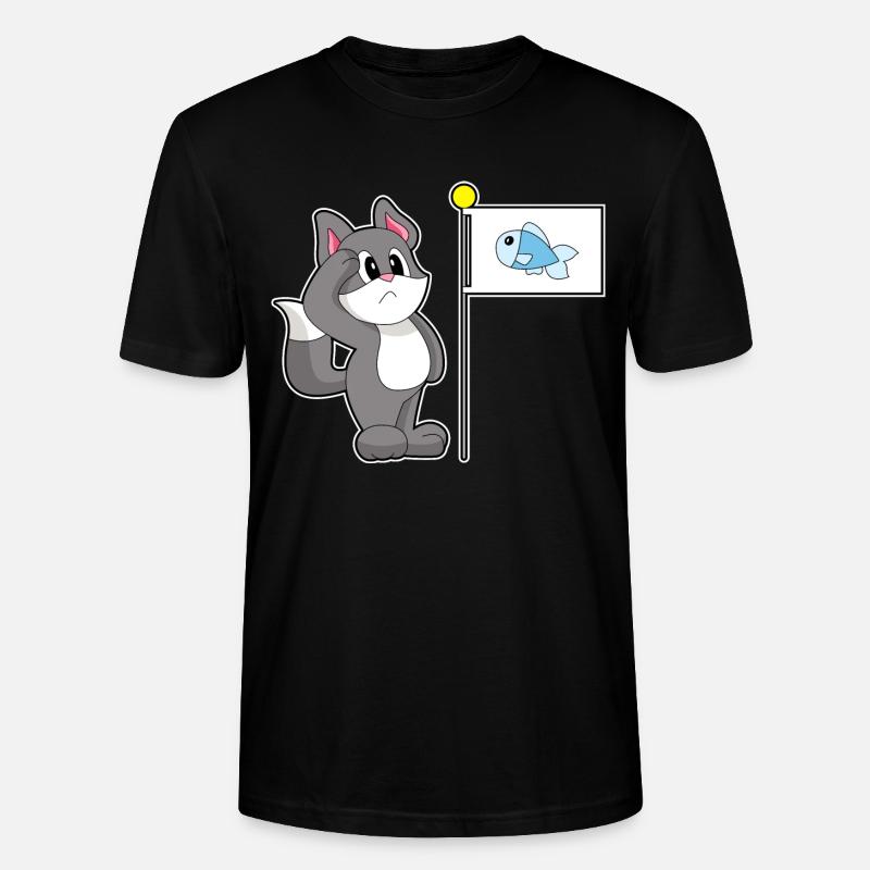 Drapeau de chat - T-shirt bio CRAFTER Stanley Stella Unisexe - noir