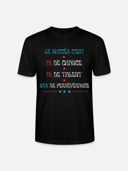 Motivation pour le succés - T-shirt bio CRAFTER Stanley Stella Unisexe - noir