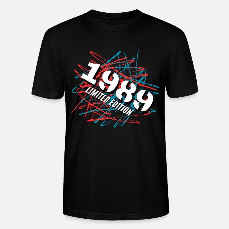 1989 Édition limitée - T-shirt bio CRAFTER Stanley Stella Unisexe - noir