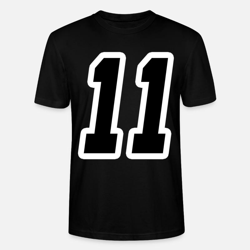 Nummer elf 11 - Stanley/Stella Unisex Bio-T-Shirt CRAFTER - Schwarz