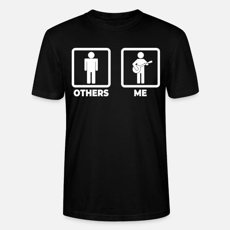Banjo Strichmännchen - Stanley/Stella Unisex Bio-T-Shirt CRAFTER - Schwarz