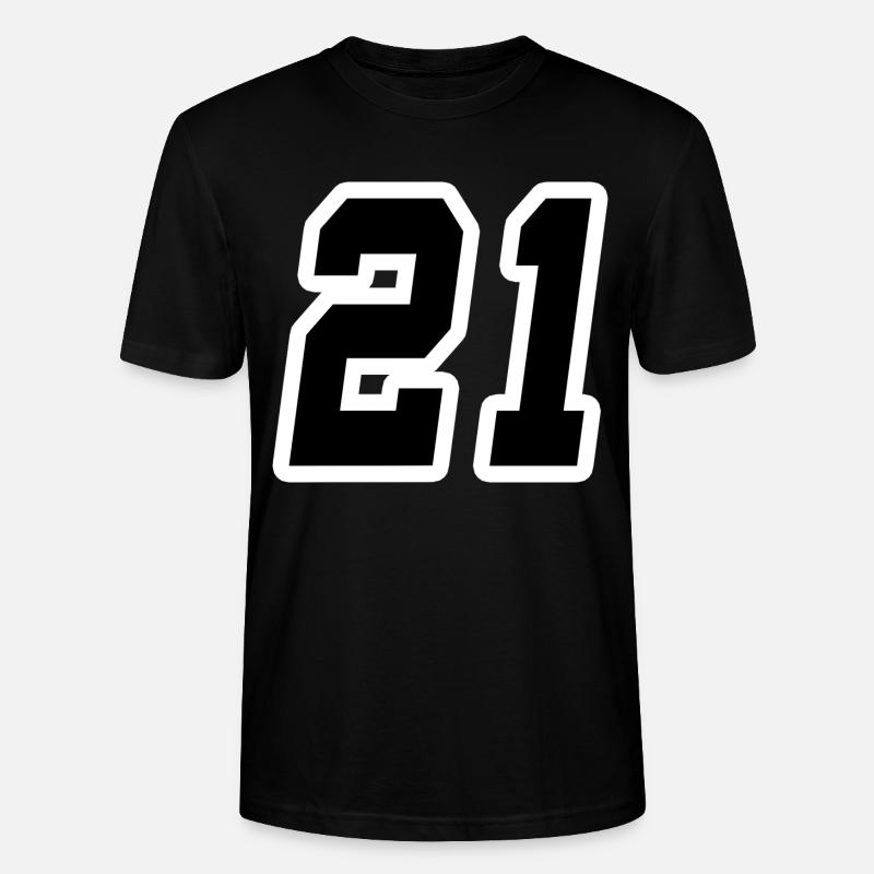 Nummer einundzwanzig 21 - Stanley/Stella Unisex Bio-T-Shirt CRAFTER - Schwarz
