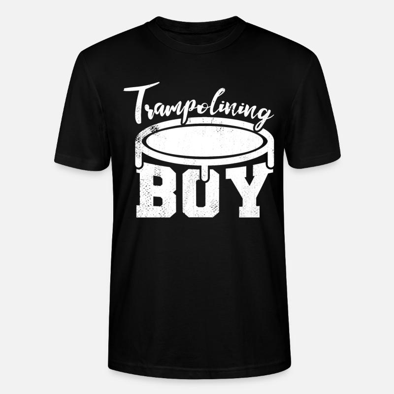 Trampolinspringer Junge - Stanley/Stella Unisex Bio-T-Shirt CRAFTER - Schwarz