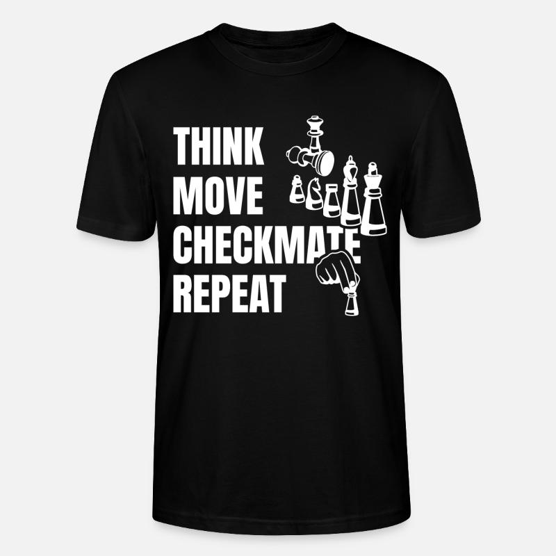 Think Play Checkmate Next - Stanley/Stella CRAFTER Unisex Organic T-Shirt - black