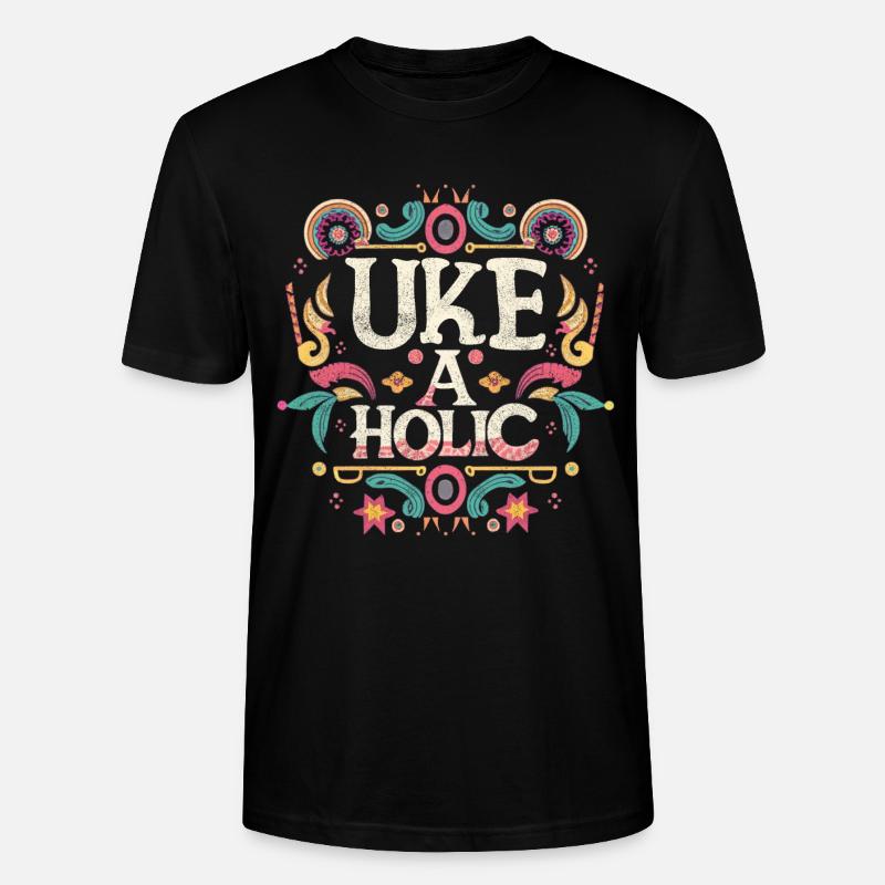 Uke-aholic - Stanley/Stella Unisex Bio-T-Shirt CRAFTER - Schwarz