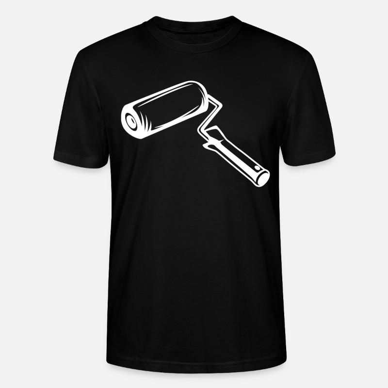 Farbroller Zeichnung - Stanley/Stella Unisex Bio-T-Shirt CRAFTER - Schwarz