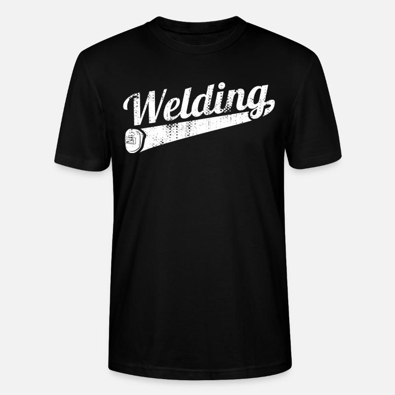 Lustiger Schweißer - Stanley/Stella Unisex Bio-T-Shirt CRAFTER - Schwarz