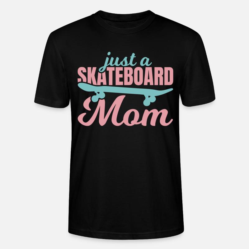 Skateboard Mutter - Stanley/Stella Unisex Bio-T-Shirt CRAFTER - Schwarz
