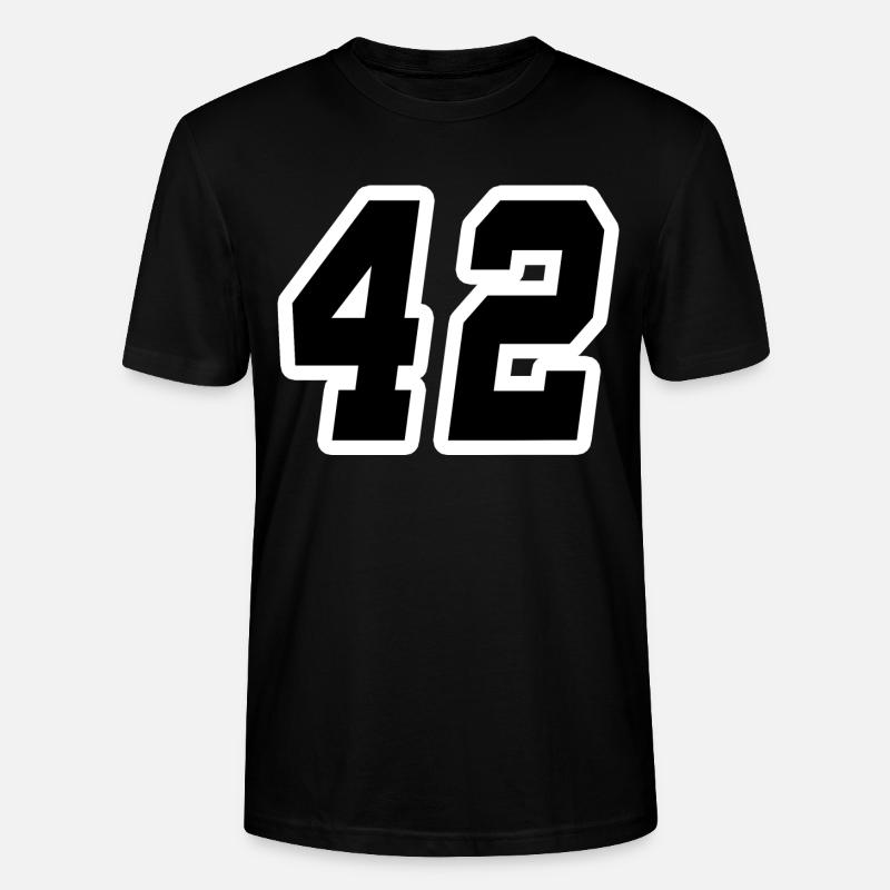 Nummer zweiundvierzig 42 - Stanley/Stella Unisex Bio-T-Shirt CRAFTER - Schwarz