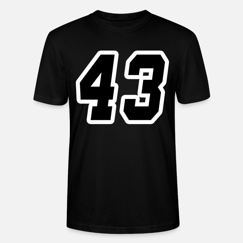 Nummer dreiundvierzig 43 - Stanley/Stella Unisex Bio-T-Shirt CRAFTER - Schwarz