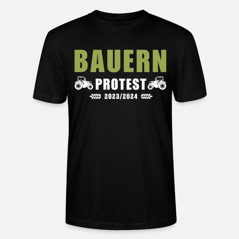 Bauernproteste 2023-2024 - Stanley/Stella Unisex Bio-T-Shirt CRAFTER - Schwarz