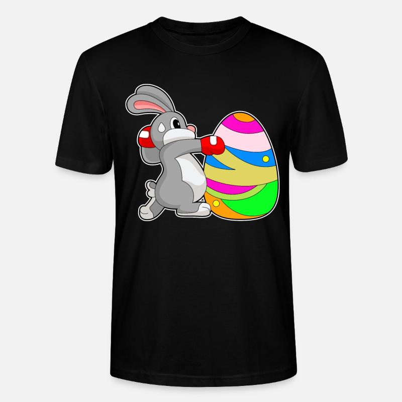 Bunny Easter Boxes - Stanley/Stella CRAFTER Unisex Organic T-Shirt - black