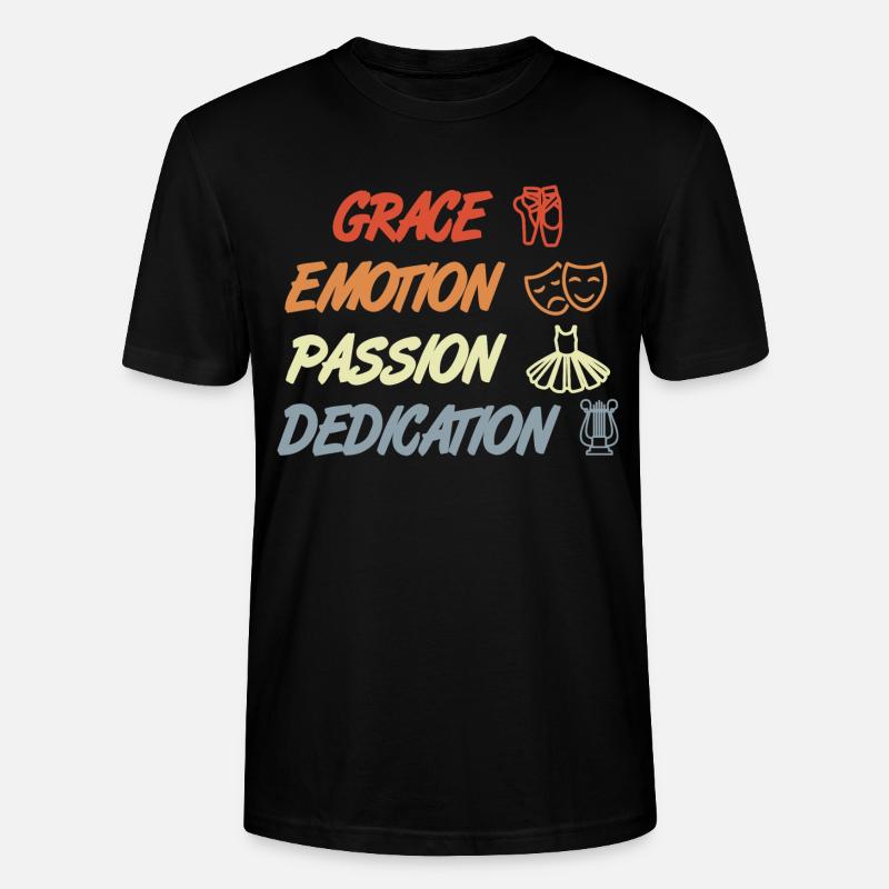 Grace Emotion Passion Dedication - Stanley/Stella Unisex Bio-T-Shirt CRAFTER - Schwarz