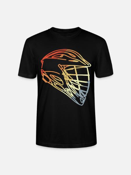 Lacrosse Helm Retro Stil - Stanley/Stella Unisex Bio-T-Shirt CRAFTER - Schwarz
