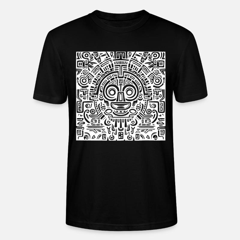 Inka, Azteken, Maya Muster, Artwork - Stanley/Stella Unisex Bio-T-Shirt CRAFTER - Schwarz