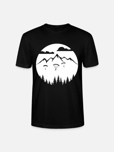 Fallschirmsprung - Adrenalin am Himmel - Stanley/Stella Unisex Bio-T-Shirt CRAFTER - Schwarz