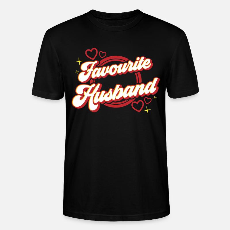 Favourite Husband | Farben änderbar - Stanley/Stella Unisex Bio-T-Shirt CRAFTER - Schwarz