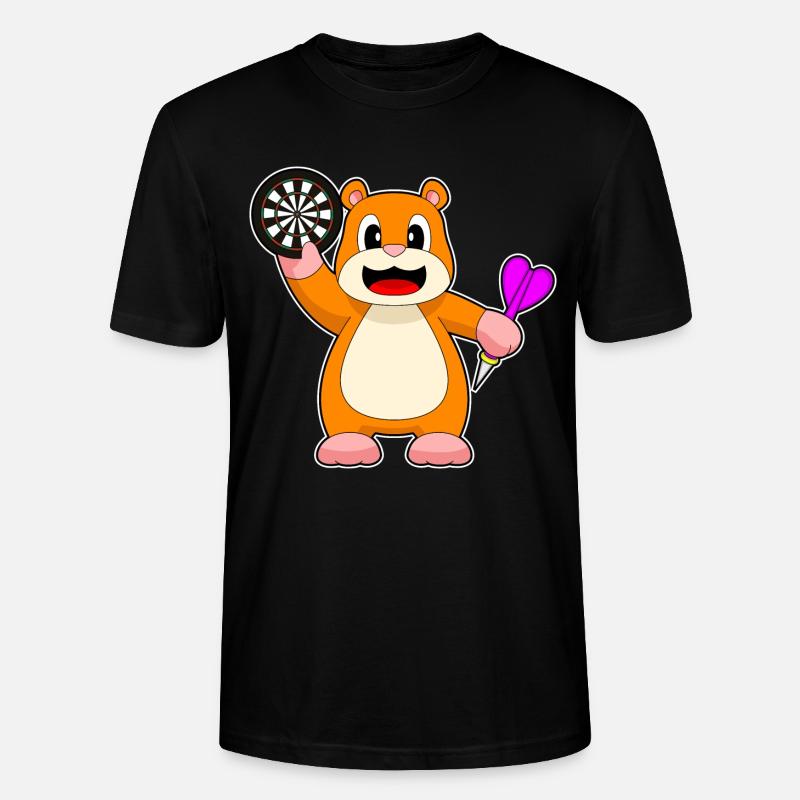Cible de fléchettes de hamster - T-shirt bio CRAFTER Stanley Stella Unisexe - noir