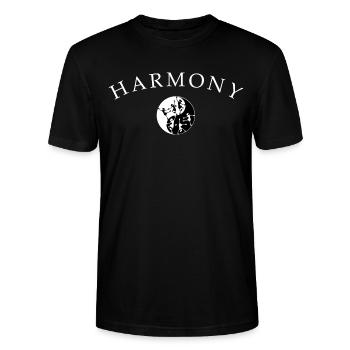 Tanzen Ballett Harmonie - Stanley/Stella Unisex Bio-T-Shirt CRAFTER - Schwarz - Vorne - Alina (178cm) & Michal (187cm)
