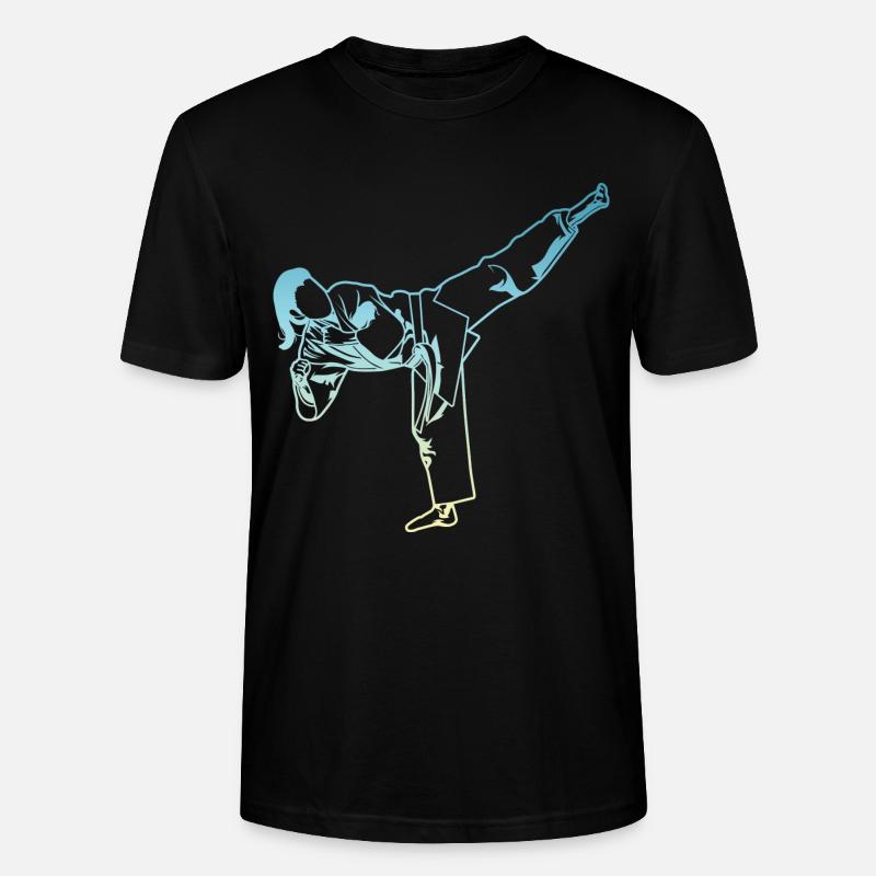 Karate Mädchen - Stanley/Stella Unisex Bio-T-Shirt CRAFTER - Schwarz