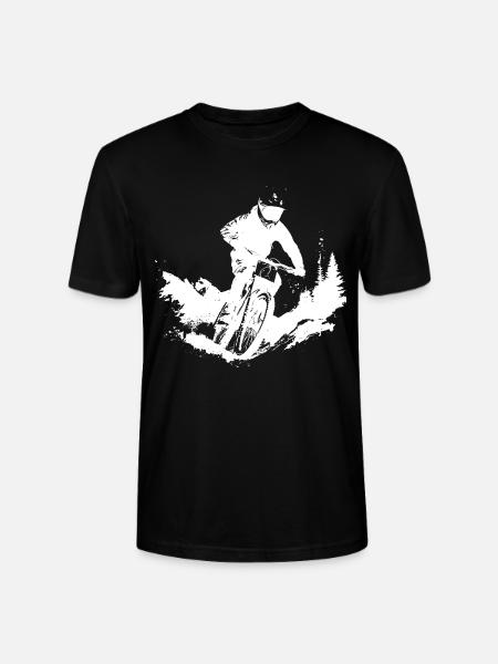 Mountain bikers - Stanley/Stella CRAFTER Unisex Organic T-Shirt - black