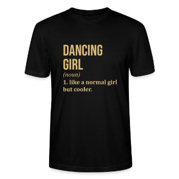 Dancing Dancing Dancing - Stanley/Stella CRAFTER Unisex Organic T-Shirt - black - Front - Alina (178cm) & Michal (187cm)