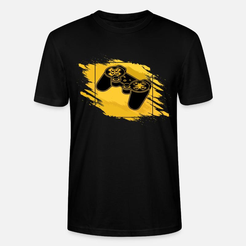 Gaming Controller Retro - Stanley/Stella Unisex Bio-T-Shirt CRAFTER - Schwarz