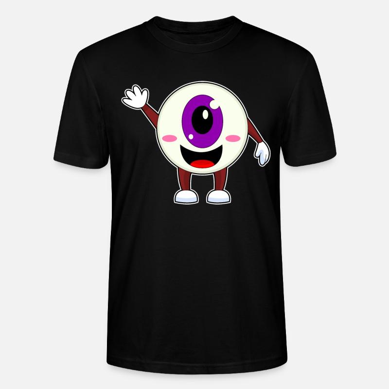 Globe oculaire Halloween - T-shirt bio CRAFTER Stanley Stella Unisexe - noir