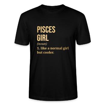 Poissons Poissons Poissons - T-shirt bio CRAFTER Stanley Stella Unisexe - noir - Devant - Alina (178cm) & Michal (187cm)