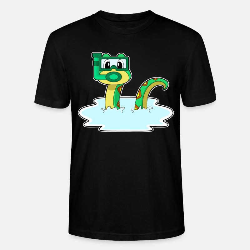 Lunettes de natation serpent - T-shirt bio CRAFTER Stanley Stella Unisexe - noir