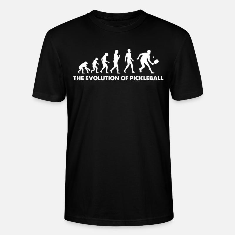 L’évolution du pickleball - T-shirt bio CRAFTER Stanley Stella Unisexe - noir
