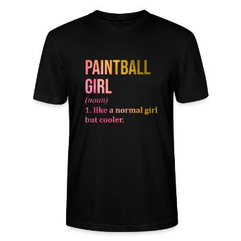 Paintball Paintball Paintball - Stanley/Stella CRAFTER Unisex Organic T-Shirt - black - Front - Alina (178cm) & Michal (187cm)