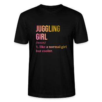 Jongleur Jongleur Jongleur Jongleur - Stanley/Stella Unisex Bio-T-Shirt CRAFTER - Schwarz - Vorne - Alina (178cm) & Michal (187cm)