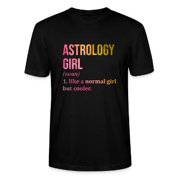 Astrologie Astrologie Astrologie - Stanley/Stella Unisex Bio-T-Shirt CRAFTER - Schwarz - Vorne - Alina (178cm) & Michal (187cm)
