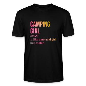 Camper Camper Camper - Stanley/Stella CRAFTER Unisex Organic T-Shirt - black - Front - Alina (178cm) & Michal (187cm)