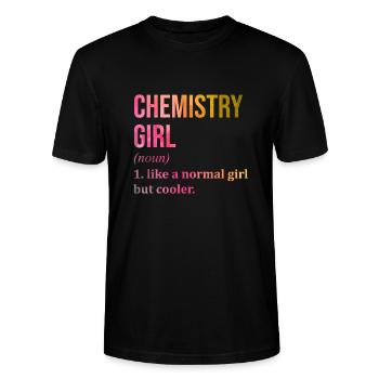 Chemistry Chemistry Chemistry - Stanley/Stella CRAFTER Unisex Organic T-Shirt - black - Front - Alina (178cm) & Michal (187cm)