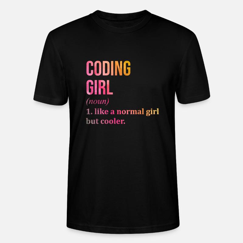 Coding - Stanley/Stella CRAFTER Unisex Organic T-Shirt - black