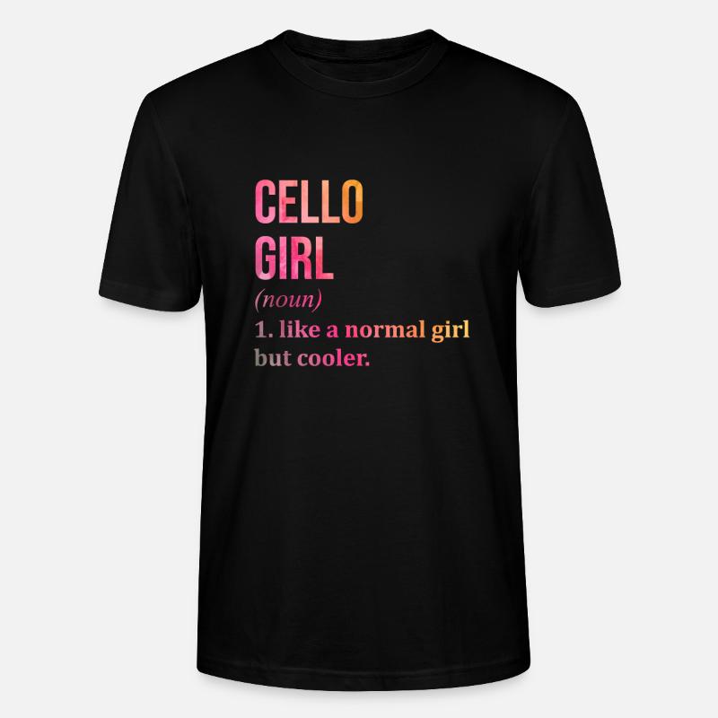 violoncelle - T-shirt bio CRAFTER Stanley Stella Unisexe - noir