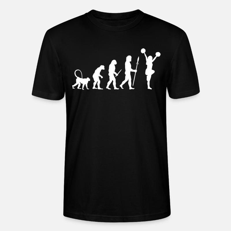 Cheerleader Evolution - Stanley/Stella Unisex Bio-T-Shirt CRAFTER - Schwarz