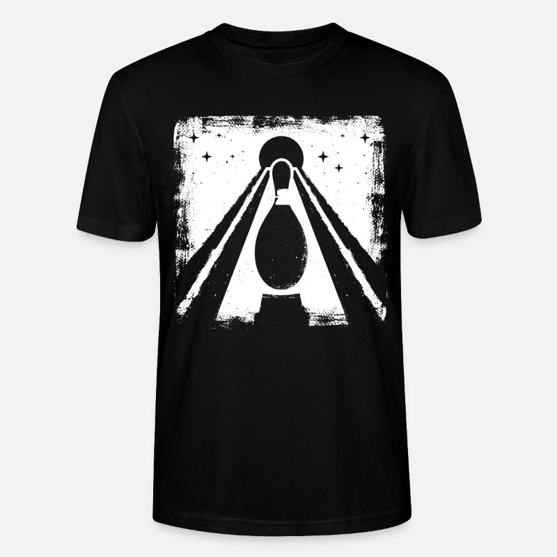 Bowling Pin Grafik - Stanley/Stella Unisex Bio-T-Shirt CRAFTER - Schwarz